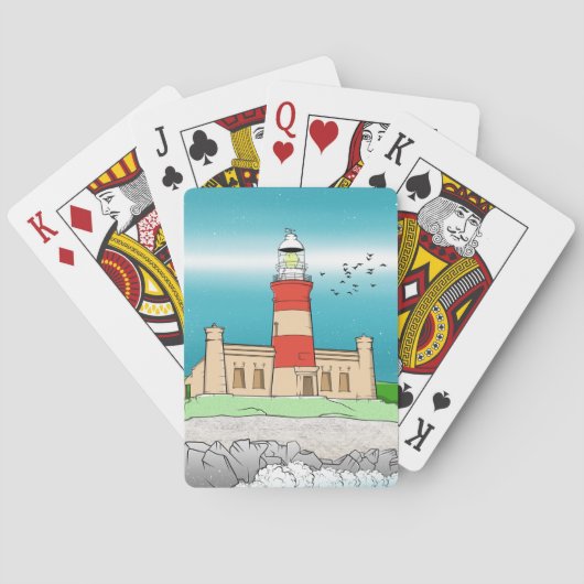 vuurtoren van Cape Agulhas Pokerkaarten (Achterkant)