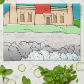 vuurtoren van Cape Agulhas Theedoek (Gevouwen)