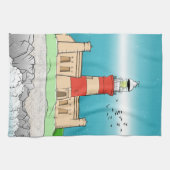 vuurtoren van Cape Agulhas Theedoek (Horizontaal)