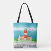 vuurtoren van Cape Agulhas Tote Bag (Achterkant)