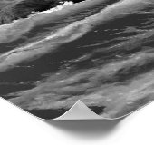 vuurtoren van Cape Blanco in zwart-wit Poster (Hoek)