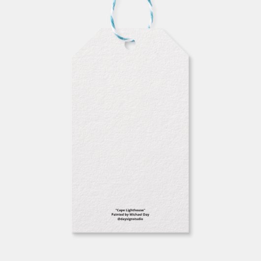 vuurtoren van Cape Cadeaulabel (Achterkant)