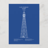 Vuurtoren van Cape Charles - Virginia - AD Briefkaart (Voorkant)