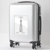 Vuurtoren van Cape Charles - Virginia - BD Sticker (Koffer)