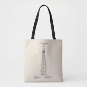Vuurtoren van Cape Charles - Virginia - SBD Tote Bag (Voorkant)