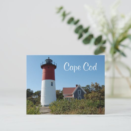 vuurtoren van Cape Cod Nauset, Briefkaart van Mass (Staand voorkant)