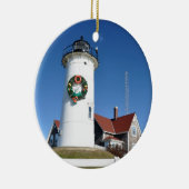 vuurtoren van Cape Cod Nobska Keramisch Ornament (Rechts)