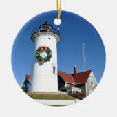 vuurtoren van Cape Cod Nobska Keramisch Ornament (Voorkant)