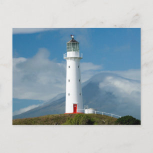 vuurtoren van Cape Egmont en Mt Taranaki/Mt Briefkaart