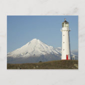 vuurtoren van Cape Egmont en Mt Taranaki / Mt Briefkaart (Voorkant)