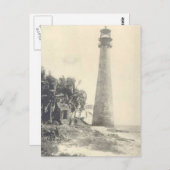 vuurtoren van Cape Florida Briefkaart (Voorkant / Achterkant)