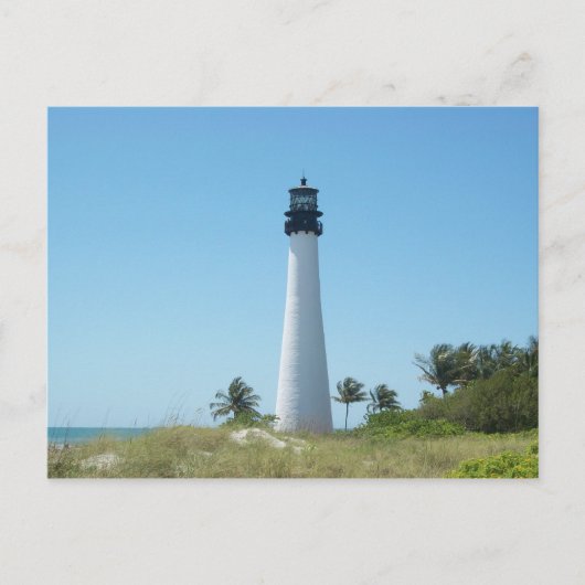 vuurtoren van Cape Florida Briefkaart (Voorkant)