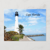 vuurtoren van Cape Florida Briefkaart (Voorkant)