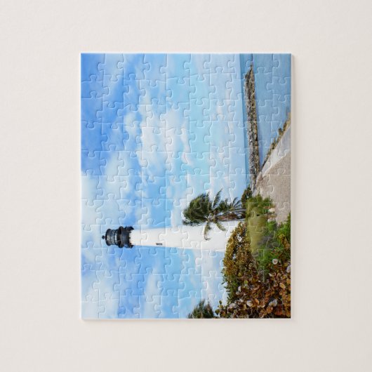 vuurtoren van Cape Florida Legpuzzel (Verticaal)