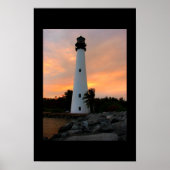 Vuurtoren van Cape Florida Poster (Voorkant)