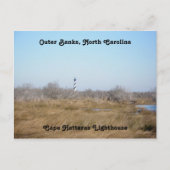 Vuurtoren van Cape Hatteras #1 OBX Briefkaart (Voorkant)