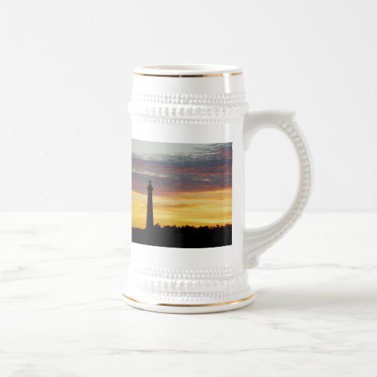 Vuurtoren van Cape Hatteras bij Sunset Stein Bierpul (Rechts)