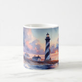 Vuurtoren van Cape Hatteras bij zonsondergang Kust Koffiemok (Center)