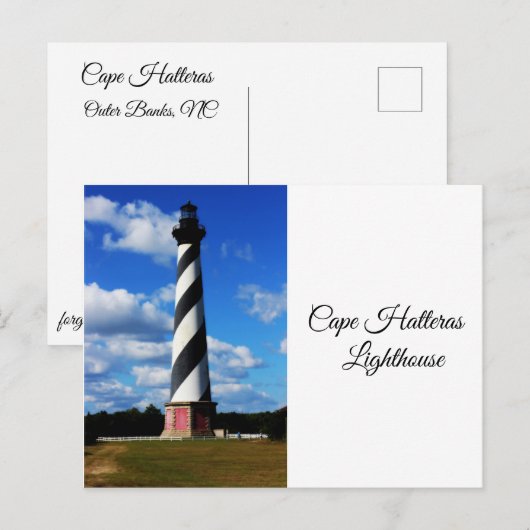 vuurtoren van Cape Hatteras Briefkaart (Voorkant / Achterkant)