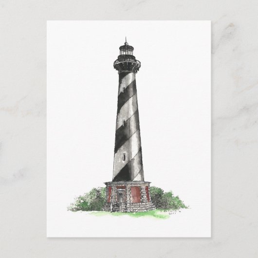 vuurtoren van Cape Hatteras Briefkaart (Voorkant)