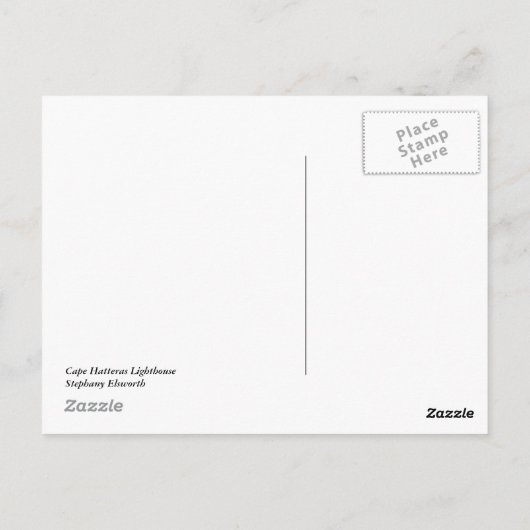 vuurtoren van Cape Hatteras Briefkaart (Achterkant)