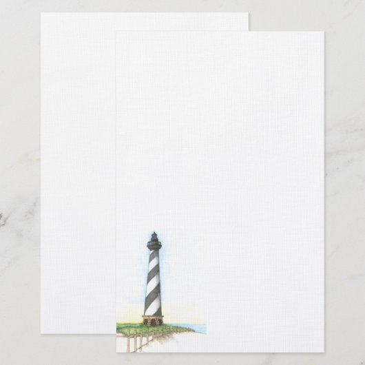 Vuurtoren van Cape Hatteras Briefpapier (Voorkant / Achterkant)