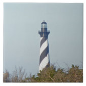 vuurtoren van Cape Hatteras - Buitenbanken Tegeltje (Voorkant)