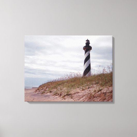 vuurtoren van Cape Hatteras Canvas Afdruk (Voorkant)