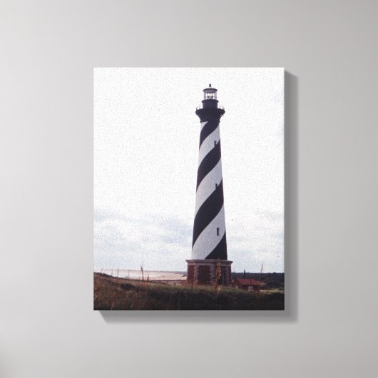 vuurtoren van Cape Hatteras Canvas Afdruk (Voorkant)