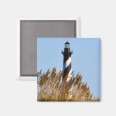 vuurtoren van Cape Hatteras - Dune Uitzicht Magneet (Voorkant / Achterkant)