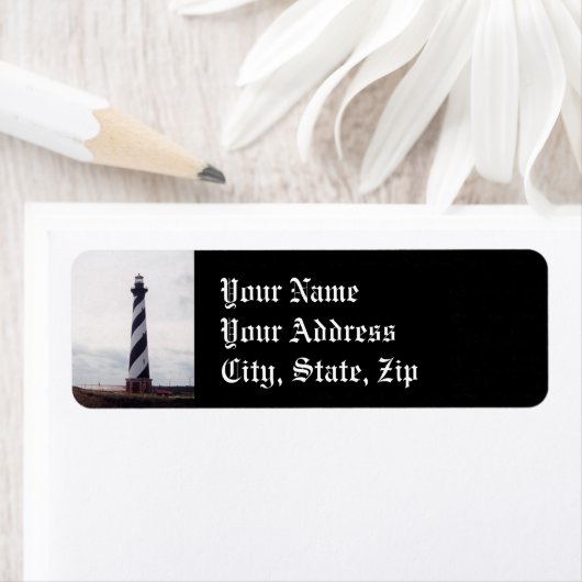 vuurtoren van Cape Hatteras Etiket (Insitu)