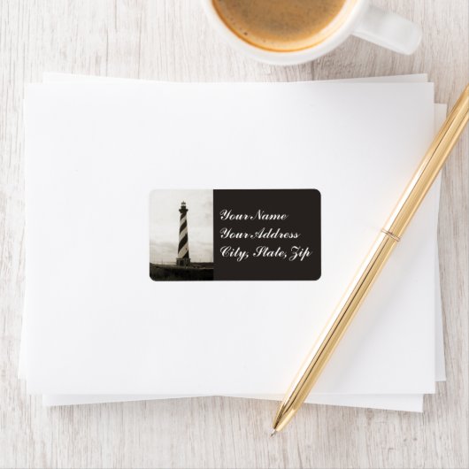 vuurtoren van Cape Hatteras Etiket (Insitu)