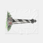 vuurtoren van Cape Hatteras Fleece Deken (Voorkant (Horizontaal))