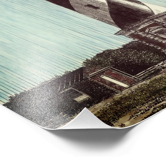 vuurtoren van Cape Hatteras Foto Afdruk (Hoek)