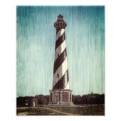 vuurtoren van Cape Hatteras Foto Afdruk (Voorkant)