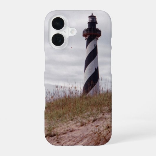 Vuurtoren van Cape Hatteras iPhone 16 Hoesje (Achterkant)