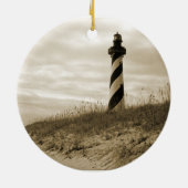 vuurtoren van Cape Hatteras Keramisch Ornament (Achterkant)