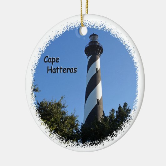 vuurtoren van Cape Hatteras Keramisch Ornament (Links)