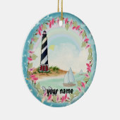 vuurtoren van Cape Hatteras Keramisch Ornament (Rechts)