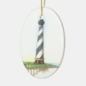 vuurtoren van Cape Hatteras Keramisch Ornament (Links)