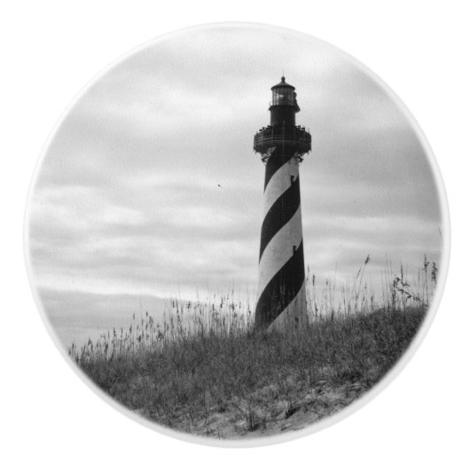 vuurtoren van Cape Hatteras Keramische Knop (Voorkant)