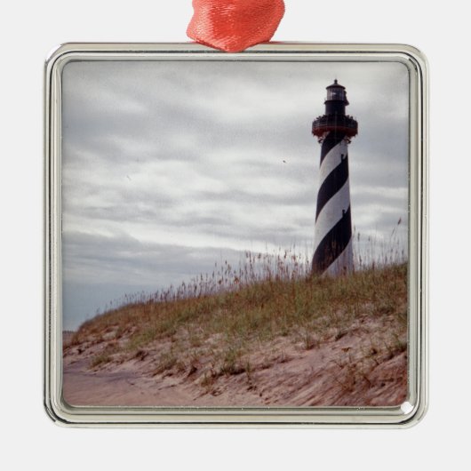 vuurtoren van Cape Hatteras Metalen Ornament (Voorkant)