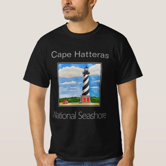 Vuurtoren van Cape Hatteras, National Seashore T-shirt (Voorkant)