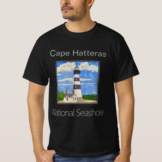 Vuurtoren van Cape Hatteras, National Seashore T-shirt (Voorkant)