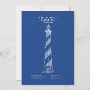 Vuurtoren van Cape Hatteras - North Carolina - AD Bedankkaart