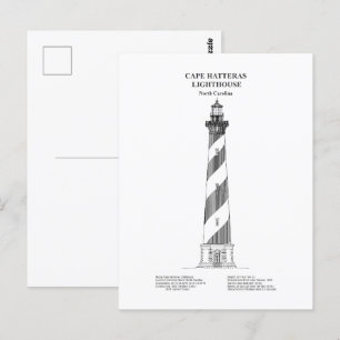 Vuurtoren van Cape Hatteras - North Carolina - BD Briefkaart