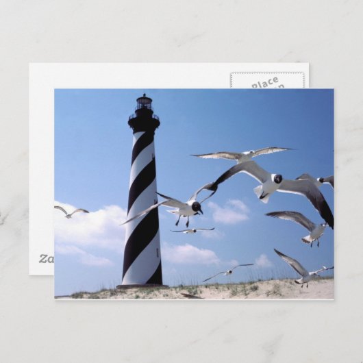 vuurtoren van Cape Hatteras North Carolina Briefkaart (Voorkant / Achterkant)