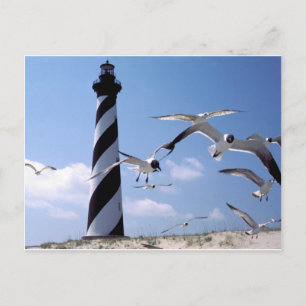 vuurtoren van Cape Hatteras North Carolina Briefkaart