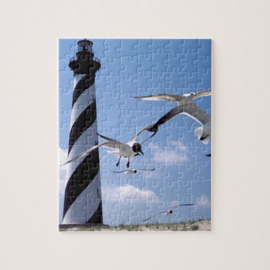 vuurtoren van Cape Hatteras North Carolina Legpuzzel (Verticaal)