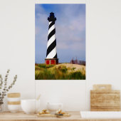 vuurtoren van Cape Hatteras North Carolina Poster (Keuken)